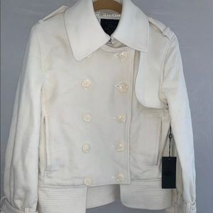 ALPHA INDUSTRIES Wool Cashmere Ivory Peacoat xS